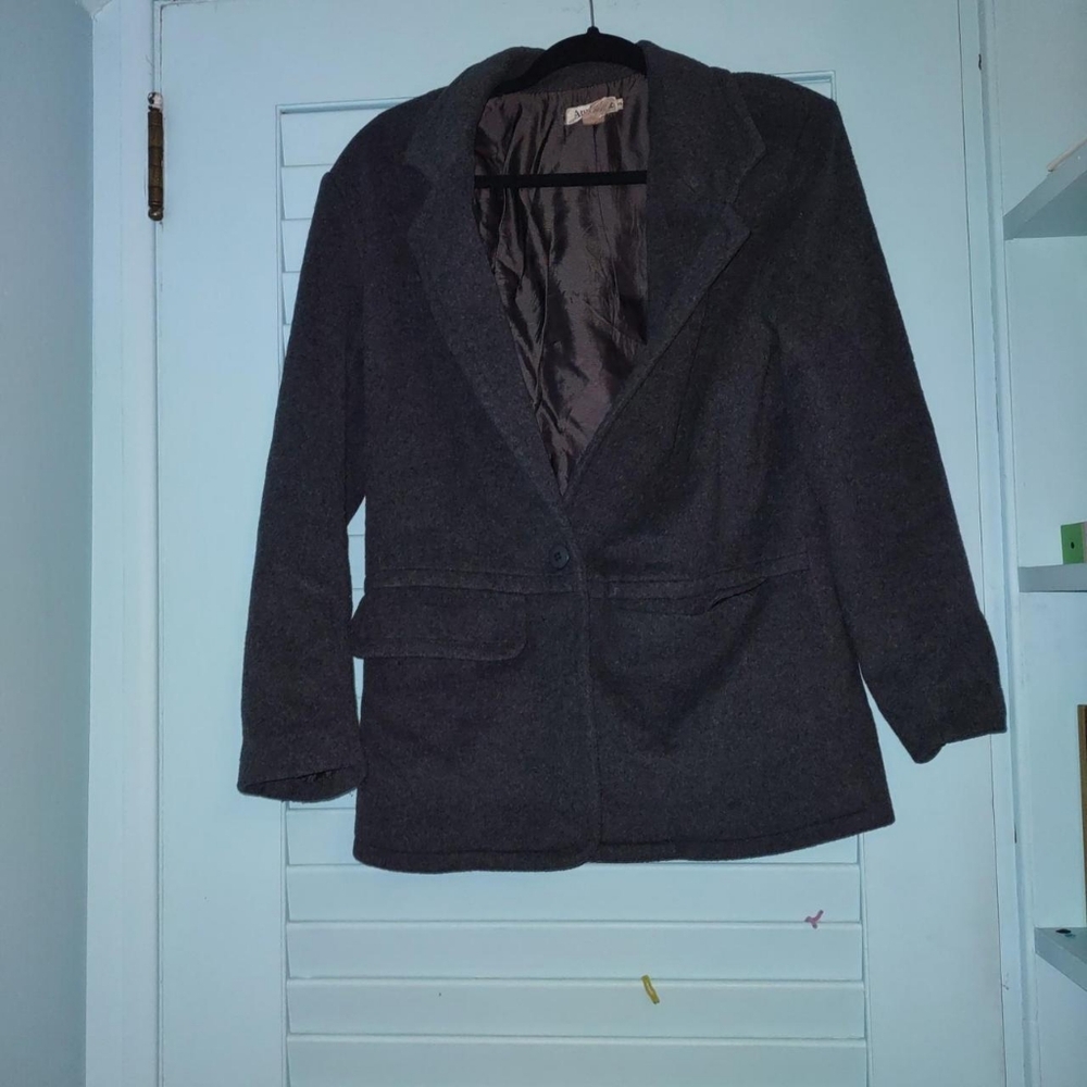Ann Taylor Lined Cashmere Blend Blazer Jacket Size 6 Business Casual Office